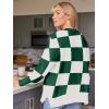 imageLILLUSORY Womens Oversized Batwing Sweaters 2025 Fall Outfits Trendy Crewneck Knit Side Slit Fashion Pullover TopsGreen White