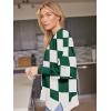 imageLILLUSORY Womens Oversized Batwing Sweaters 2025 Fall Outfits Trendy Crewneck Knit Side Slit Fashion Pullover TopsGreen White