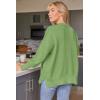 imageLILLUSORY Womens Oversized Batwing Sweaters 2025 Fall Outfits Trendy Crewneck Knit Side Slit Fashion Pullover TopsMint Green