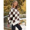 imageLILLUSORY Womens Oversized Batwing Sweaters 2025 Fall Outfits Trendy Crewneck Knit Side Slit Fashion Pullover TopsNutmeg White