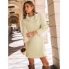 imageLILLUSORY Womens Turtleneck Oversized Long Sweater Dress 2025 Plus Size Tunic Pullover Knit Winter DressesApricot