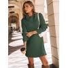 imageLILLUSORY Womens Turtleneck Oversized Long Sweater Dress 2025 Plus Size Tunic Pullover Knit Winter DressesArmy Green