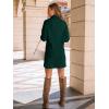 imageLILLUSORY Womens Turtleneck Oversized Long Sweater Dress 2025 Plus Size Tunic Pullover Knit Winter DressesBlackish Green