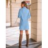 imageLILLUSORY Womens Turtleneck Oversized Long Sweater Dress 2025 Plus Size Tunic Pullover Knit Winter DressesBlue