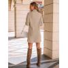 imageLILLUSORY Womens Turtleneck Oversized Long Sweater Dress 2025 Plus Size Tunic Pullover Knit Winter DressesLightapricot