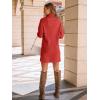 imageLILLUSORY Womens Turtleneck Oversized Long Sweater Dress 2025 Plus Size Tunic Pullover Knit Winter DressesRed