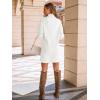 imageLILLUSORY Womens Turtleneck Oversized Long Sweater Dress 2025 Plus Size Tunic Pullover Knit Winter DressesWhite