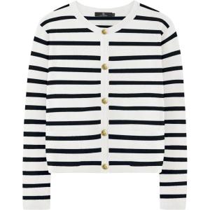imageLILLUSORY Women Cardigan Sweaters Fall Outfit Clothes Fashion Cropped Jackets Trendy 2025 Casual Long Sleeve TopsA White Black