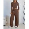 imageLILLUSORY 2 Piece Lounge Sets for Women Fall Outfits 2025 Two Piece Travel Sweatsuits Business Casual Fashion ClothesCocoa