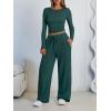 imageLILLUSORY 2 Piece Lounge Sets for Women Fall Outfits 2025 Two Piece Travel Sweatsuits Business Casual Fashion ClothesForest