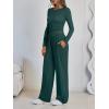 imageLILLUSORY 2 Piece Lounge Sets for Women Fall Outfits 2025 Two Piece Travel Sweatsuits Business Casual Fashion ClothesForest