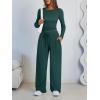 imageLILLUSORY 2 Piece Lounge Sets for Women Fall Outfits 2025 Two Piece Travel Sweatsuits Business Casual Fashion ClothesForest