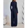 imageLILLUSORY 2 Piece Lounge Sets for Women Fall Outfits 2025 Two Piece Travel Sweatsuits Business Casual Fashion ClothesNavy
