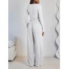 imageLILLUSORY 2 Piece Lounge Sets for Women Fall Outfits 2025 Two Piece Travel Sweatsuits Business Casual Fashion ClothesOatmeal Grey