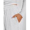 imageLILLUSORY 2 Piece Lounge Sets for Women Fall Outfits 2025 Two Piece Travel Sweatsuits Business Casual Fashion ClothesOatmeal Grey
