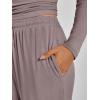 imageLILLUSORY 2 Piece Lounge Sets for Women Fall Outfits 2025 Two Piece Travel Sweatsuits Business Casual Fashion ClothesRose Taupe