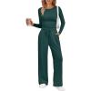 imageLILLUSORY 2 Piece Lounge Sets for Women Fall Outfits 2025 Two Piece Travel Sweatsuits Business Casual Fashion ClothesForest