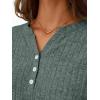 imageLILLUSORY Womens 2 Piece Lounge Sets Fall Outfits Henley Neck Sweater 2025 Matching Sweat Suits Comfy Pajamas Clothes PocketsGreen