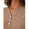 imageLILLUSORY Womens 2 Piece Lounge Sets Fall Outfits Henley Neck Sweater 2025 Matching Sweat Suits Comfy Pajamas Clothes PocketsKhaki