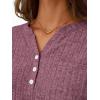 imageLILLUSORY Womens 2 Piece Lounge Sets Fall Outfits Henley Neck Sweater 2025 Matching Sweat Suits Comfy Pajamas Clothes PocketsWine