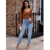 imageLILLUSORY Womens 2025 Twist Knot Fall Clothes Fashion Outfits Top Ribbed Long SleeveCaramel