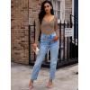 imageLILLUSORY Womens 2025 Twist Knot Fall Clothes Fashion Outfits Top Ribbed Long SleeveNutmeg