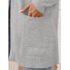imageLILLUSORY Womens Long Cardigan Sweaters with Pockets Open Front Knit 2025Fall Fashion Outfits Winter ClothesGrey