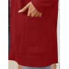 imageLILLUSORY Womens Long Cardigan Sweaters with Pockets Open Front Knit 2025Fall Fashion Outfits Winter ClothesRed