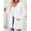 imageLILLUSORY Womens Long Cardigan Sweaters with Pockets Open Front Knit 2025Fall Fashion Outfits Winter ClothesWhite