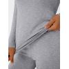 imageLILLUSORY Womens Long Johns Thermal Underwear Fleece Lined Leggings Warm Pajama Pants Set Shirts Winter Clothes 2025Grey Malange