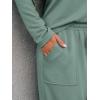 imageLILLUSORY Womens Sweatsuits 2 Piece Outfits Lounge Matching Sweat Sets Casual Sweatshirts Wide Leg Sweatpants Tracksuit SetsBeangreen