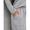 imageLILLUSORY Womens Sweatsuits 2 Piece Outfits Lounge Matching Sweat Sets Casual Sweatshirts Wide Leg Sweatpants Tracksuit SetsGrey