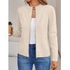 imageLILLUSORY Womens Zip Up Cardigan Sweaters Crew Neck Trendy Jackets Long Sleeve Outfits Fall Fashion 2025 Winter ClothingBeige