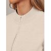 imageLILLUSORY Womens Zip Up Cardigan Sweaters Crew Neck Trendy Jackets Long Sleeve Outfits Fall Fashion 2025 Winter ClothingBeige