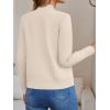 imageLILLUSORY Womens Zip Up Cardigan Sweaters Crew Neck Trendy Jackets Long Sleeve Outfits Fall Fashion 2025 Winter ClothingBeige
