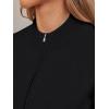 imageLILLUSORY Womens Zip Up Cardigan Sweaters Crew Neck Trendy Jackets Long Sleeve Outfits Fall Fashion 2025 Winter ClothingBlack
