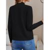 imageLILLUSORY Womens Zip Up Cardigan Sweaters Crew Neck Trendy Jackets Long Sleeve Outfits Fall Fashion 2025 Winter ClothingBlack