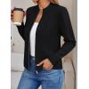 imageLILLUSORY Womens Zip Up Cardigan Sweaters Crew Neck Trendy Jackets Long Sleeve Outfits Fall Fashion 2025 Winter ClothingBlack