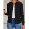 imageLILLUSORY Womens Zip Up Cardigan Sweaters Crew Neck Trendy Jackets Long Sleeve Outfits Fall Fashion 2025 Winter ClothingBlack