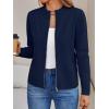 imageLILLUSORY Womens Zip Up Cardigan Sweaters Crew Neck Trendy Jackets Long Sleeve Outfits Fall Fashion 2025 Winter ClothingNavy