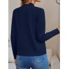 imageLILLUSORY Womens Zip Up Cardigan Sweaters Crew Neck Trendy Jackets Long Sleeve Outfits Fall Fashion 2025 Winter ClothingNavy