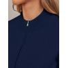 imageLILLUSORY Womens Zip Up Cardigan Sweaters Crew Neck Trendy Jackets Long Sleeve Outfits Fall Fashion 2025 Winter ClothingNavy