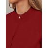 imageLILLUSORY Womens Zip Up Cardigan Sweaters Crew Neck Trendy Jackets Long Sleeve Outfits Fall Fashion 2025 Winter ClothingRed