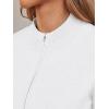 imageLILLUSORY Womens Zip Up Cardigan Sweaters Crew Neck Trendy Jackets Long Sleeve Outfits Fall Fashion 2025 Winter ClothingWhite