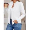 imageLILLUSORY Womens Zip Up Cardigan Sweaters Crew Neck Trendy Jackets Long Sleeve Outfits Fall Fashion 2025 Winter ClothingWhite