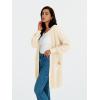 imageLILLUSORY Long Oversized Cardigans Sweaters for Women Open Front Knit Fall with Pockets 2025 Outfits FashionApricot