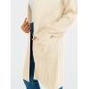 imageLILLUSORY Long Oversized Cardigans Sweaters for Women Open Front Knit Fall with Pockets 2025 Outfits FashionApricot