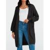imageLILLUSORY Long Oversized Cardigans Sweaters for Women Open Front Knit Fall with Pockets 2025 Outfits FashionBlack