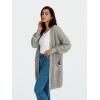 imageLILLUSORY Long Oversized Cardigans Sweaters for Women Open Front Knit Fall with Pockets 2025 Outfits FashionGrey