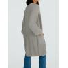 imageLILLUSORY Long Oversized Cardigans Sweaters for Women Open Front Knit Fall with Pockets 2025 Outfits FashionGrey